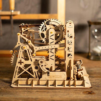 Puzzle 3d bois mécanique Montagnes Russes Lift Coaster