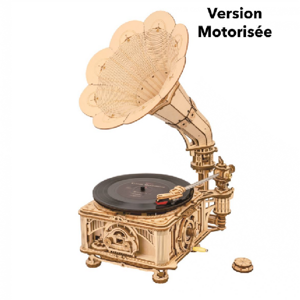 ROKR | Maquette Bois Gramophone Classique
