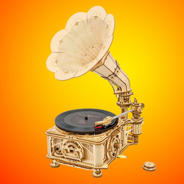 ROKR | Maquette Bois Gramophone Classique