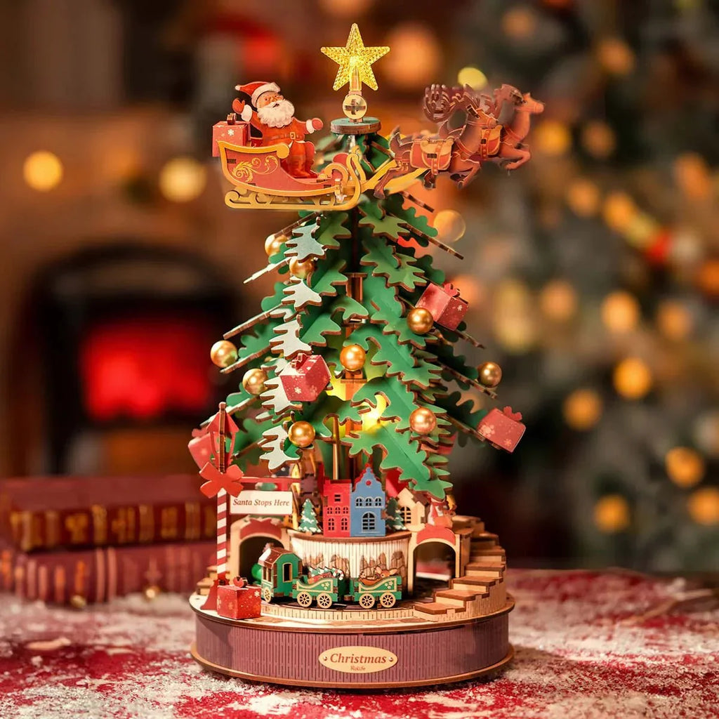 Maquettes de Noël en bois à assembler : la sélection