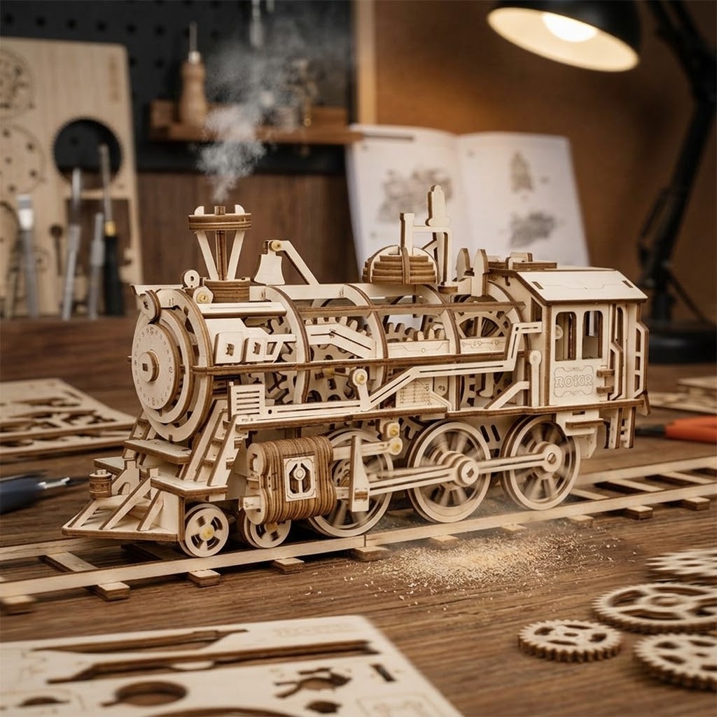 Maquette de locomotive mécanique Rokr LK701 : une machine qui roule vraiment