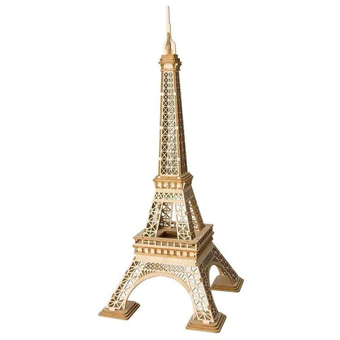 Assemblez la célèbre Tour Eiffel chez vous : le puzzle 3D en bois de la marque Robotime