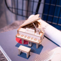 Piano à queue en bois Rolife TG402 assemblé, une activité manuelle pour adulte