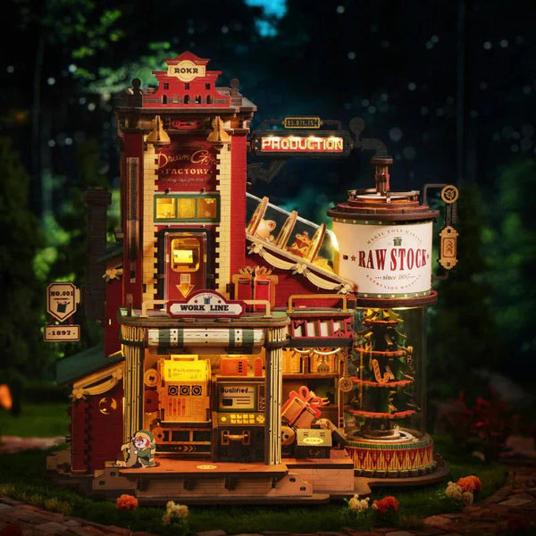 ROLIFE - PUZZLE 3D BOIS - La fabrique de cadeaux de Noël - EAB01 - Golemites - Rokr