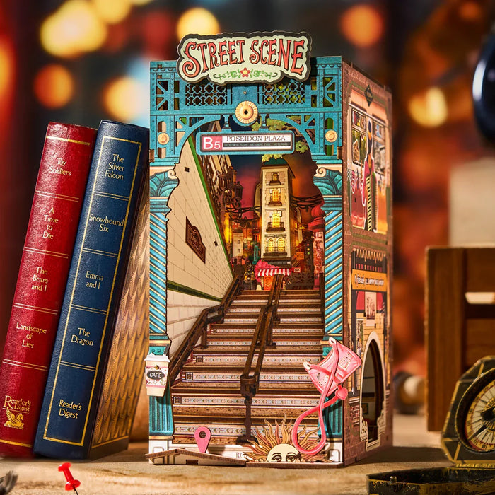 Rolife TGB13 Scène de Rue — Book Nook LED 196 pièces