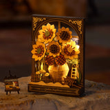 Maquette bois les tournesols