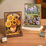 Maquette bois les tournesols