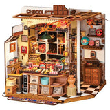 Maquette en bois la Chocolaterie de Henri
