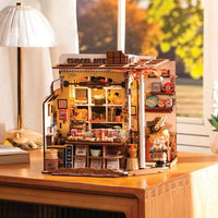 Maquette en bois la Chocolaterie de Henri