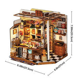 Maquette en bois la Chocolaterie de Henri