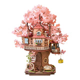 Puzzle 3D en bois Sakura Tree House TGS04