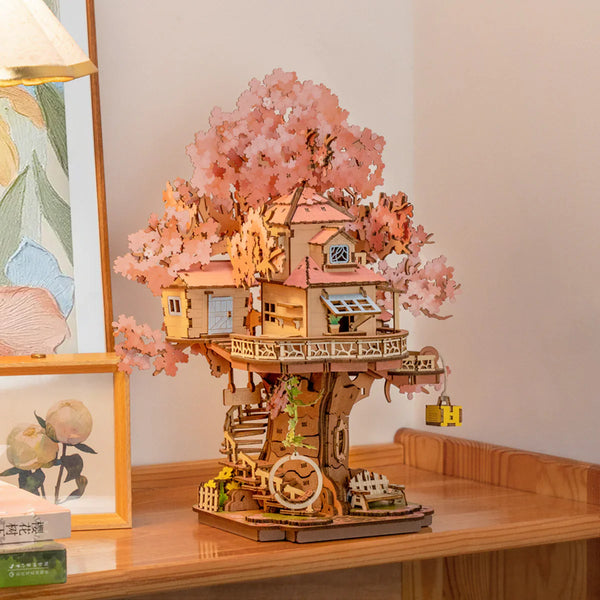 Puzzle 3D en bois Sakura Tree House TGS04
