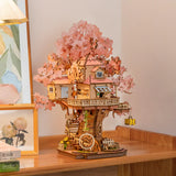 Puzzle 3D en bois Sakura Tree House TGS04