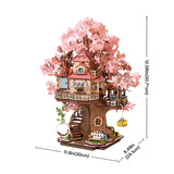 Puzzle 3D en bois Sakura Tree House TGS04