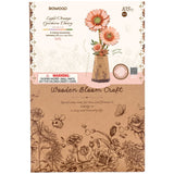Maquette bois Fleurs de Marguerite Gerberas Orange