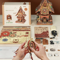 Maquette bois Horloge à Coucou