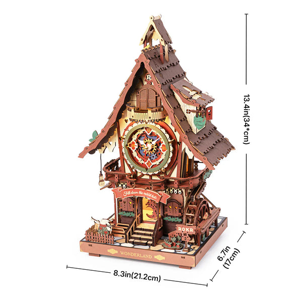 Maquette bois Horloge à Coucou