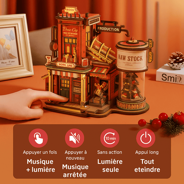 ROLIFE - PUZZLE 3D BOIS - La fabrique de cadeaux de Noël - EAB01 - Golemites - Rokr