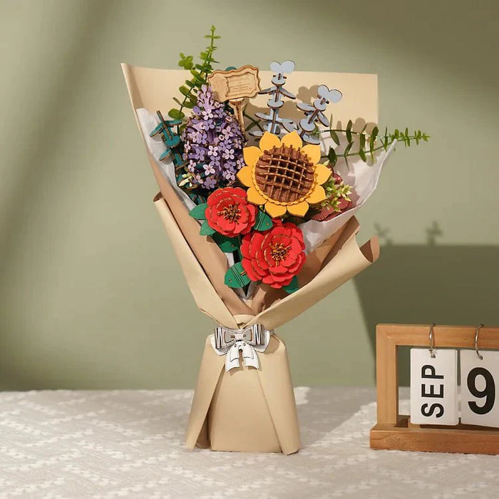 Puzzle 3D Bois | Bouquet de Fleurs TW01H