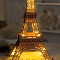 ROLIFE - PUZZLE 3D BOIS - Maquette bois | Tour Eiffel Lumineuse - TGL01 - Golemites - Rokr