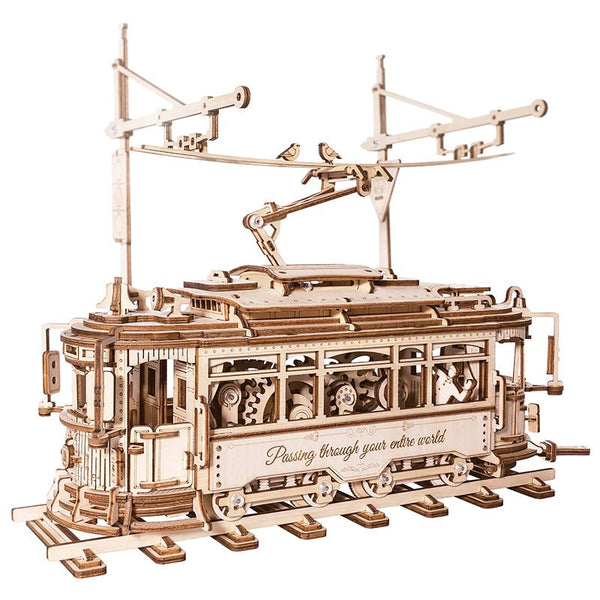 ROKR - PUZZLE 3D - Maquette Bois | Tramway Lisbonne - LK801-Tram - Golemites - Rokr