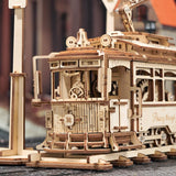 ROKR - PUZZLE 3D - Maquette Bois | Tramway Lisbonne - LK801-Tram - Golemites - Rokr