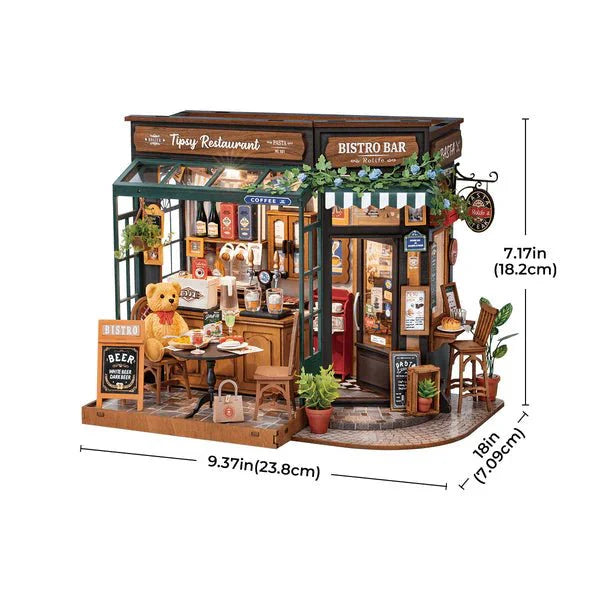ROBOTIME - PUZZLE 3D - ROLIFE | Tipsy Restaurant DG167 - DG167 - Golemites - Rokr