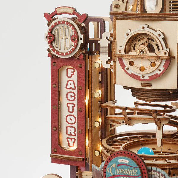ROKR Chocolate Factory Maquette en Bois a Construire Puzzle 3D Bois Adulte  Enfants Course à Billes(LGA02) : : Jeux et Jouets