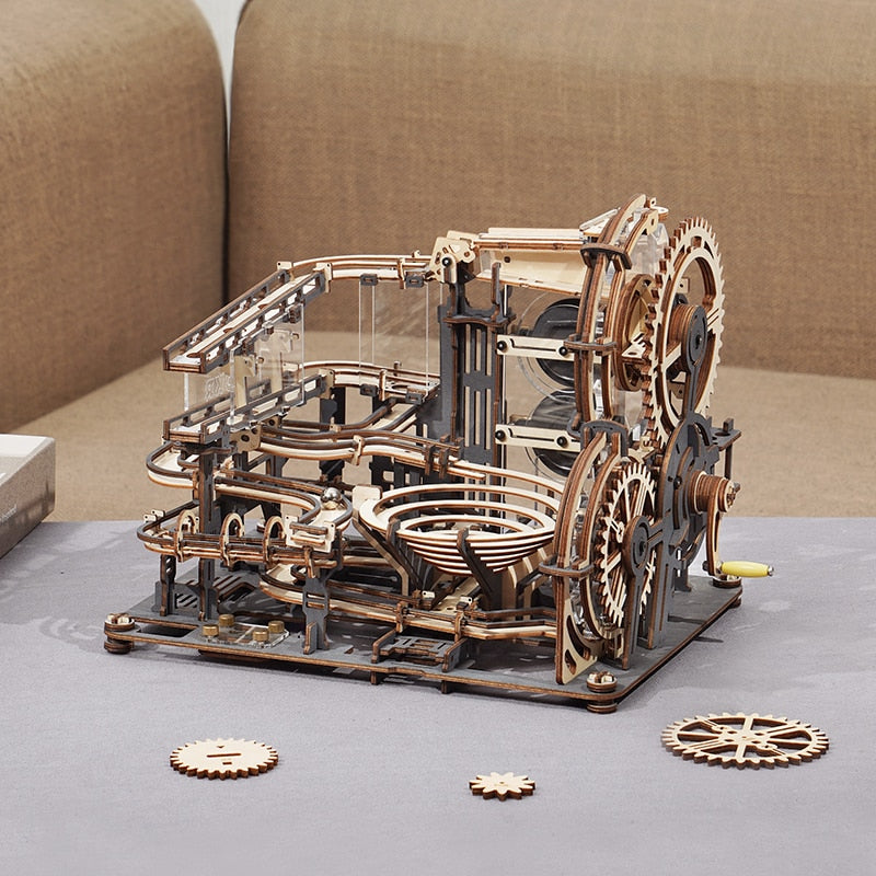 Maquette Bois Circuit à billes Waterweel - Puzzle
