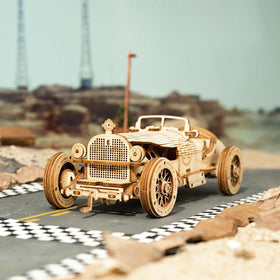Maquette de voiture de course en bois Rokr MC401