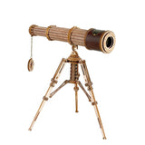 dimension du puzzle 3d en bois telescope lunette astronomique