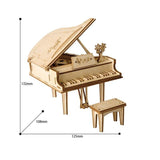 puzzle 3 dimensions en bois maquette piano