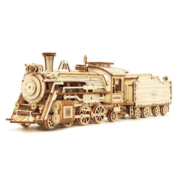 locomotive bois vapeur puzzle 3d