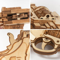 Puzzle 3D bois | Revolver - Golemites