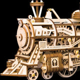 Puzzle 3D bois mécanique Locomotive