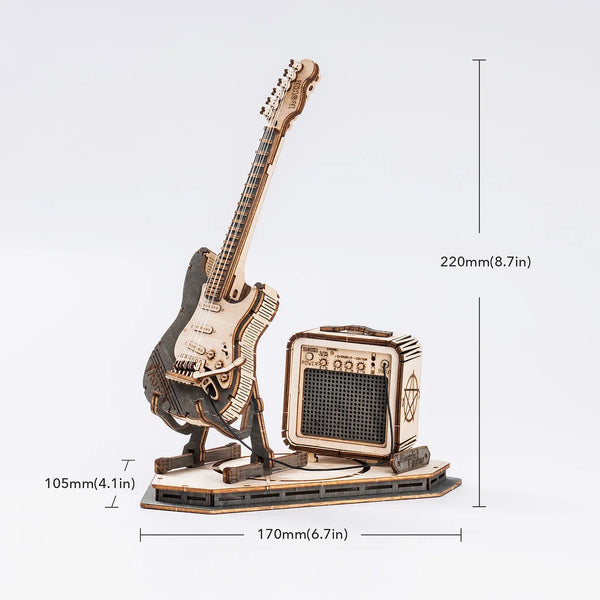 dimension de la maquette Guitare Électrique TG605K