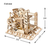 Puzzle 3d bois mécanique Montagnes Russes Lift Coaster