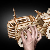 Puzzle 3D bois mécanique Tracteur