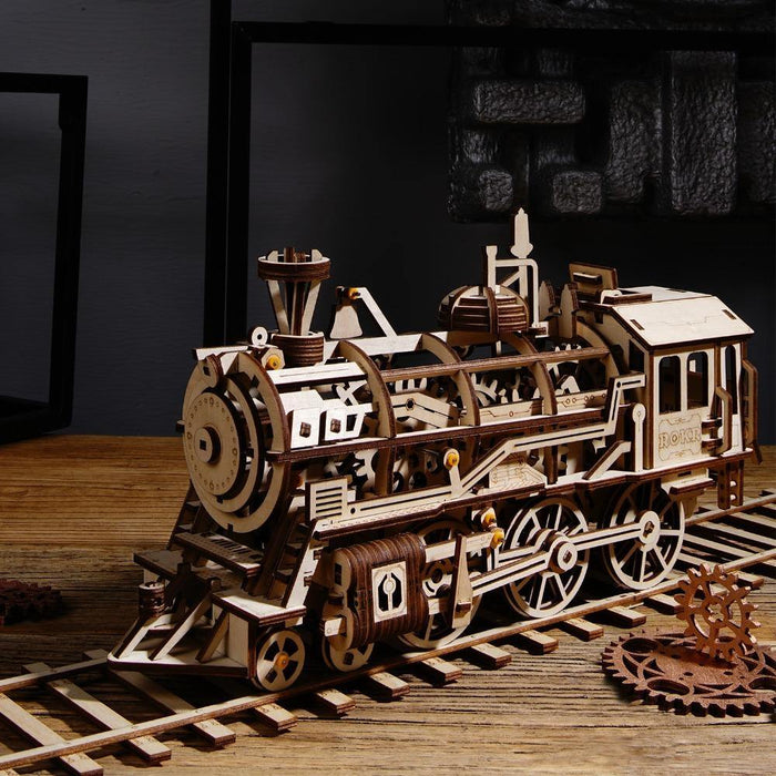 Rokr | Maquette Bois Locomotive Mécanique