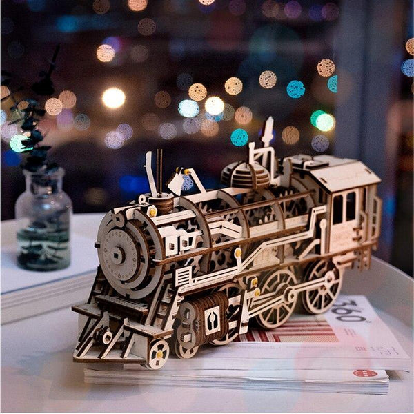 Assemblage technique des cadeaux de jouets de modèle de trains à vapeu