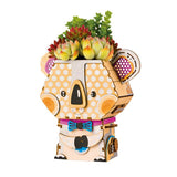 Puzzle 3D bois Pot de fleur Koala