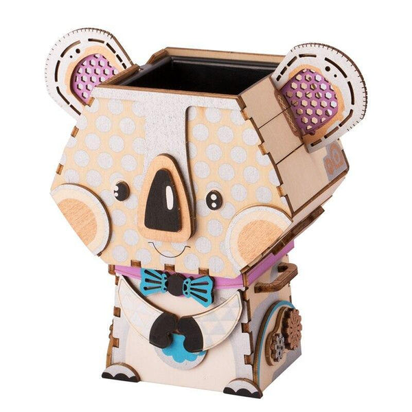 Puzzle 3D bois Pot de fleur Koala