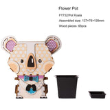 Puzzle 3D bois Pot de fleur Koala