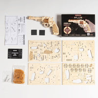 Puzzle 3D bois | Revolver - Golemites