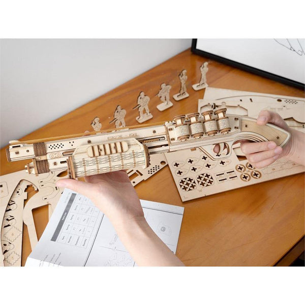 ROKR Thompson Mitrailleuse - Puzzle 3D En Bois - Maquette à Construire - Cadeau Garçon Puzzle En Bois 12 Ans ROKR Thompson Mitrailleuse - Puzzle 3D En Bois - Maquette à Construire - Cadeau Garçon Puzzle En Bois 12 Ans