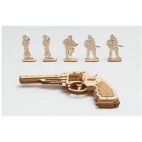 Puzzle 3D bois | Revolver - Golemites