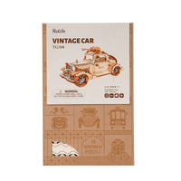 boite puzzle 3d en bois voiture vintage avec guitare rokr robotime rolife golemites