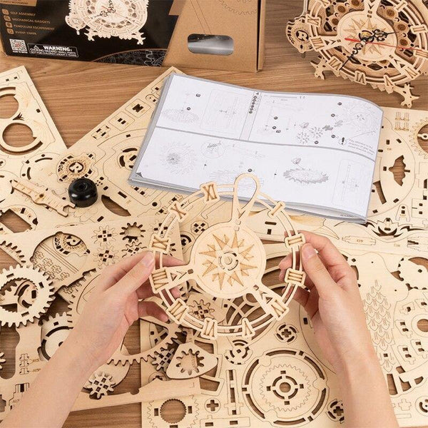 Puzzle 3D | Horloge Pendule Hibou - Golemites