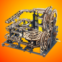 nouveau circuit à billes marble coaster night city rok robotime golemites puzzle 3d en bois