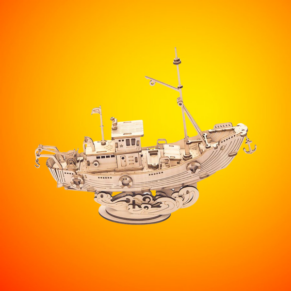 Maquette Bateau En Bois Canot De Sauvetage 1/48 – Kit Puzzle Assemblage Bois Classique